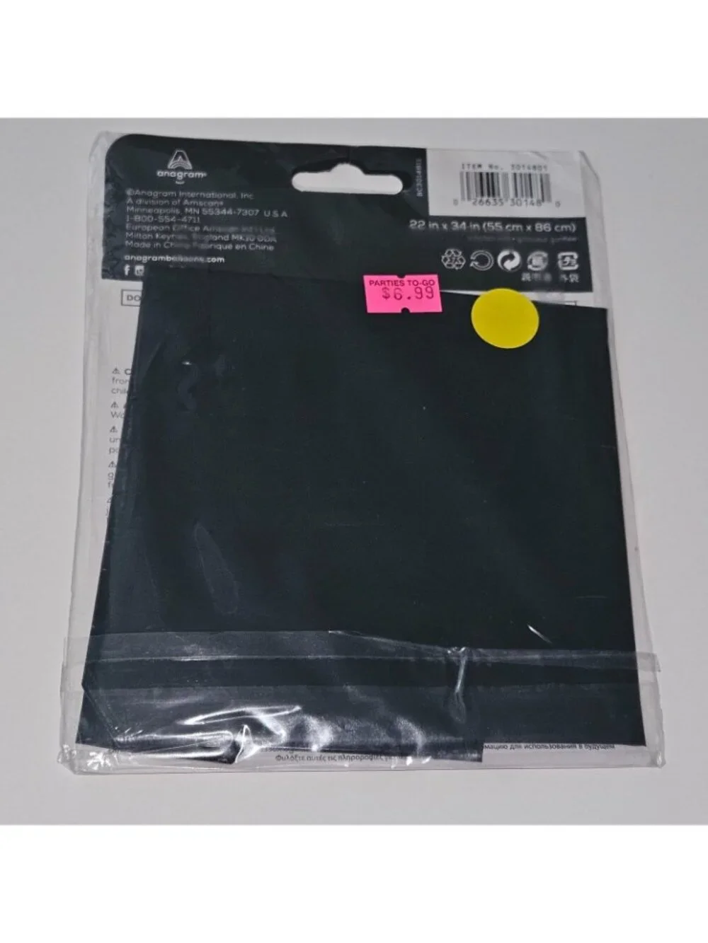 NEW 4 Black Foil Balloons Lot Party Supplies Number 9 99 Super Shape 22x34 B-day